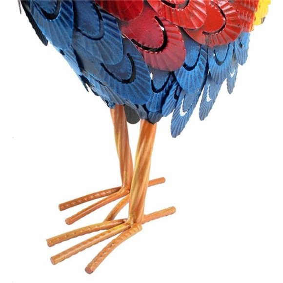 Rooster Statue Chicken Sculpture Garden Metal Yard Art for Yard Outdoor Decor - Picture 6 of 16
